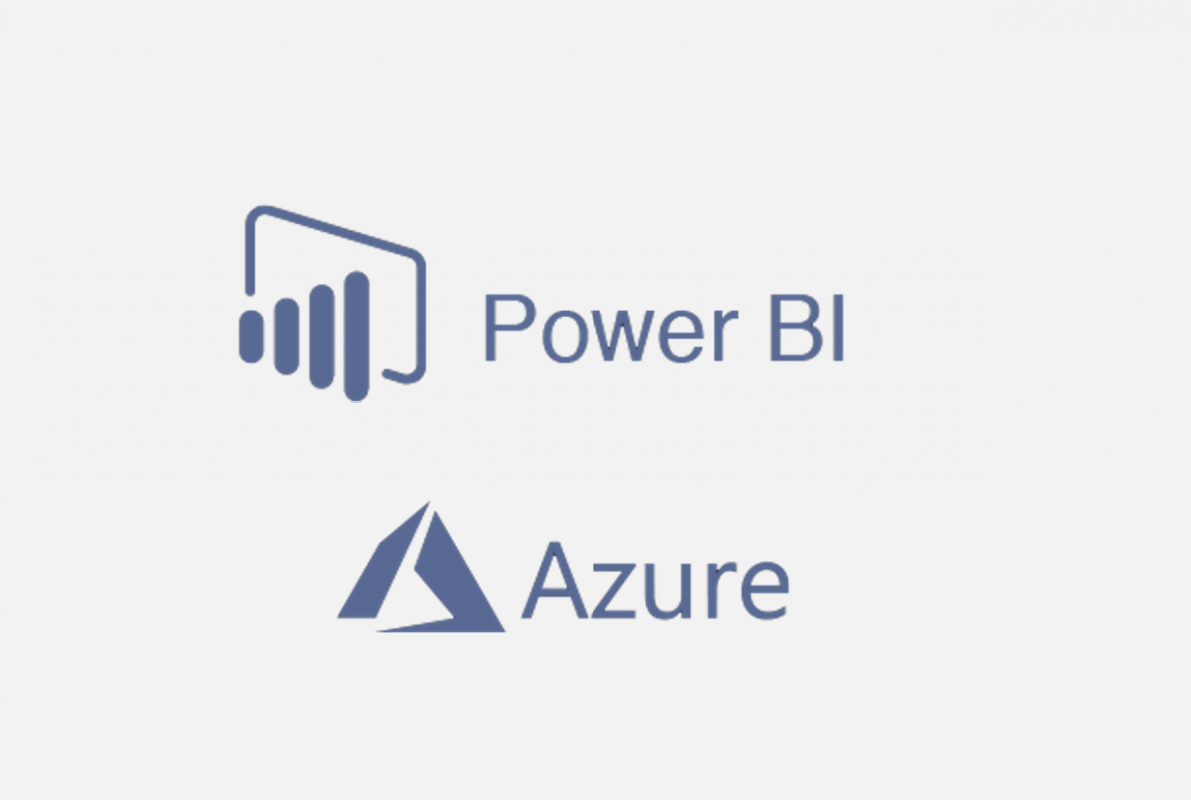 The words 'Power BI' and 'Azure' with their logos