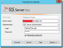 login in from your local SSMS