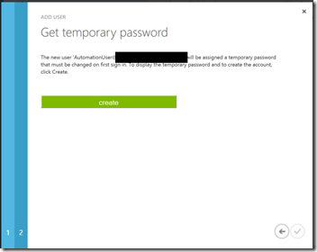 get temporary password 