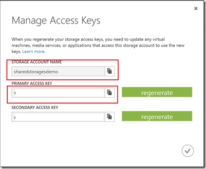Manage access keys